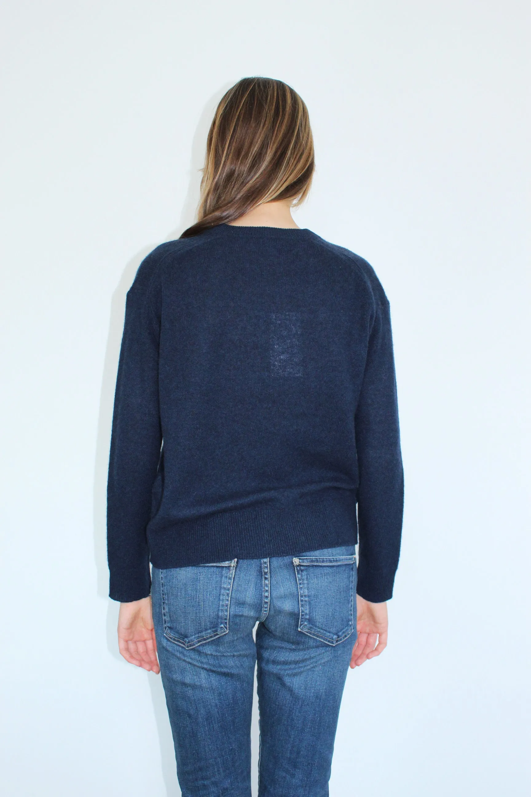 360 Daphne Crewneck Knit in Blue Depths