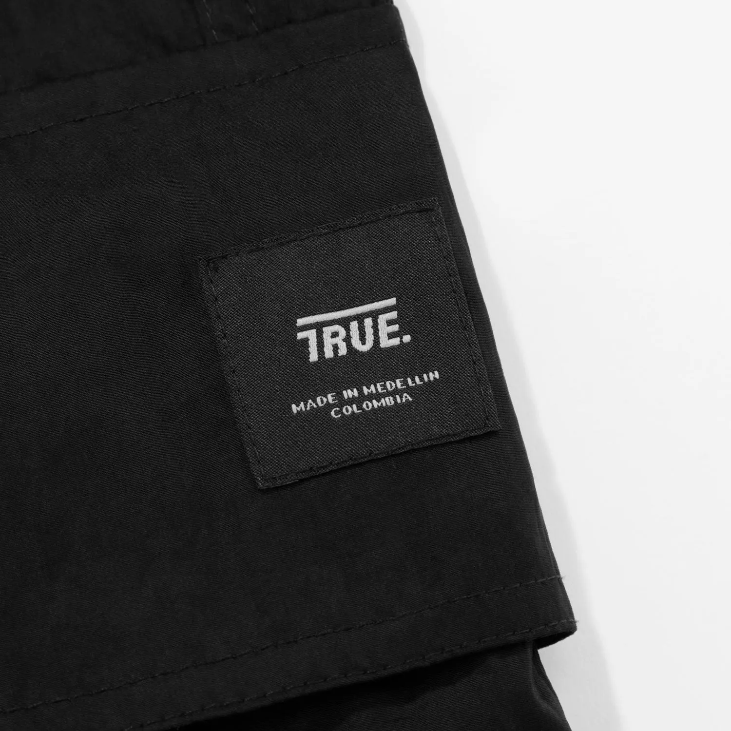 Active Parachute Cargo Pants - Black