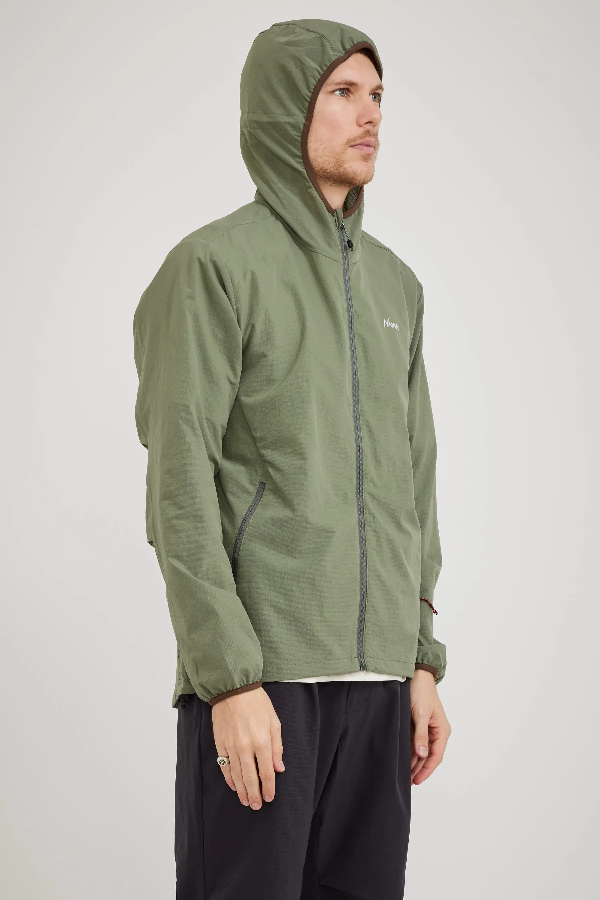 Air Cloth Comfy Zip Parka Olive Drab