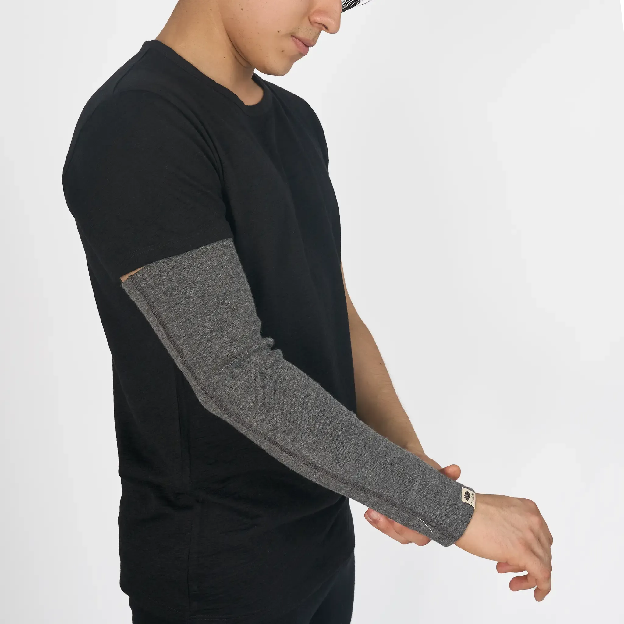 Alpaca Wool Arm Sleeve: 420 Midweight