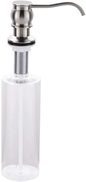 APPASO Solid Brass Built in Sink Soap Dispenser 17 Ounce Brushed Nickel SD003BN