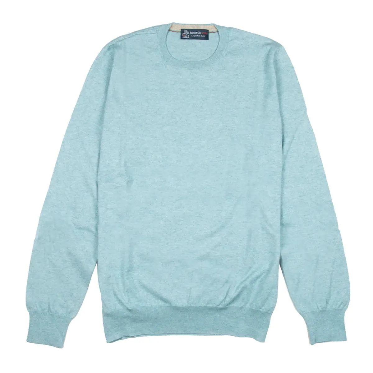 Aqua Cashmere & Cotton Crewneck