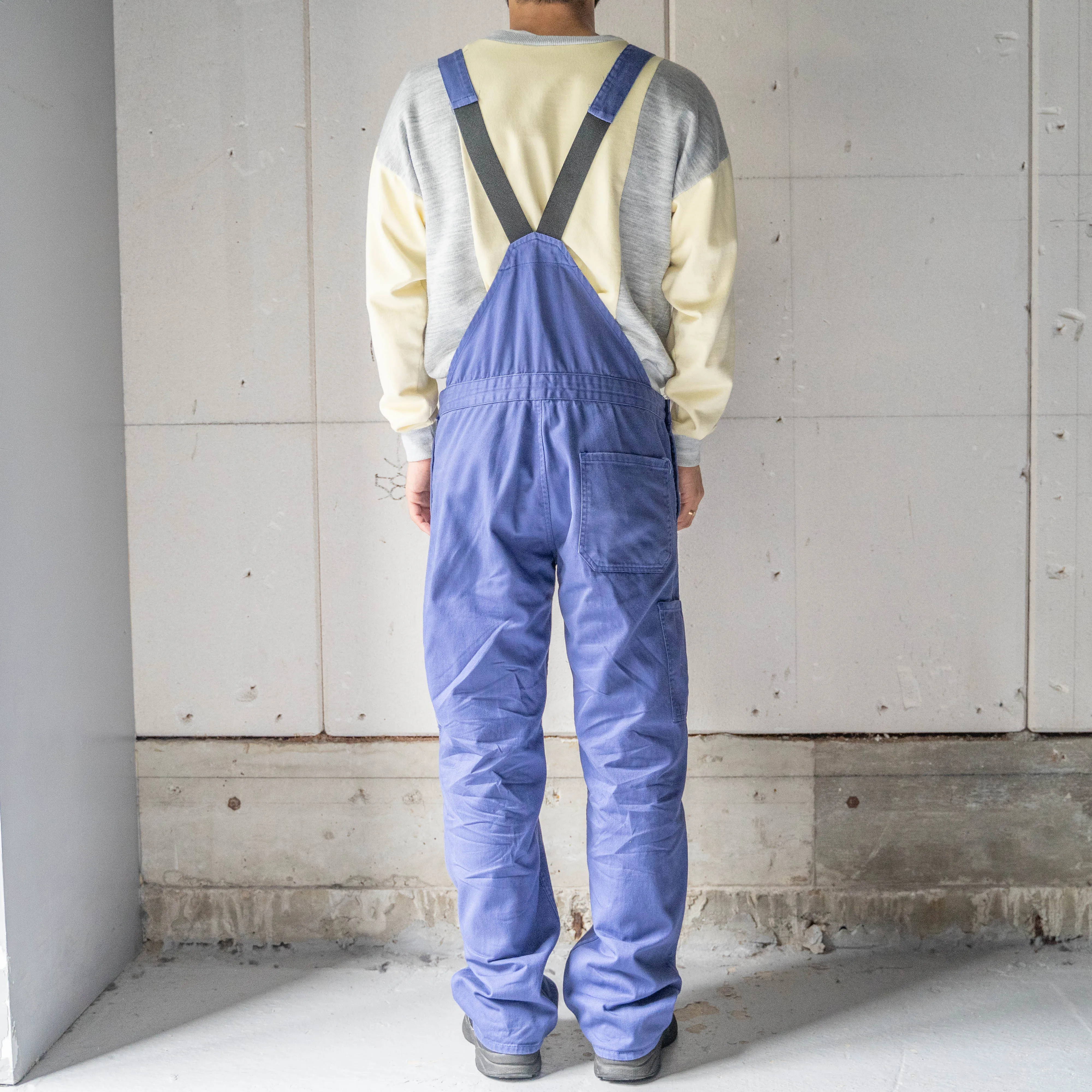 around 1980s Germany navy color cotton twill overall