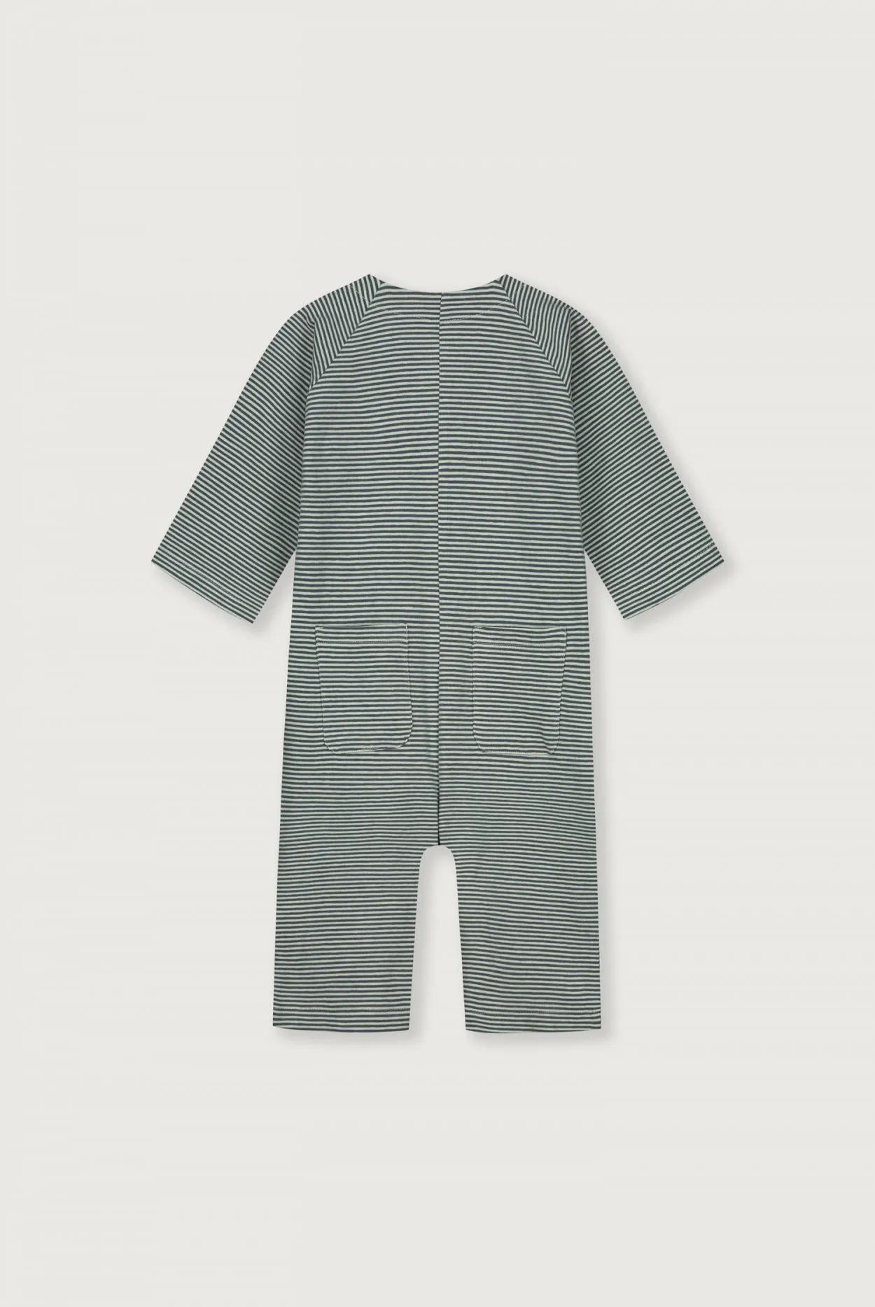 Baby Overall | Blue Grey - Cream