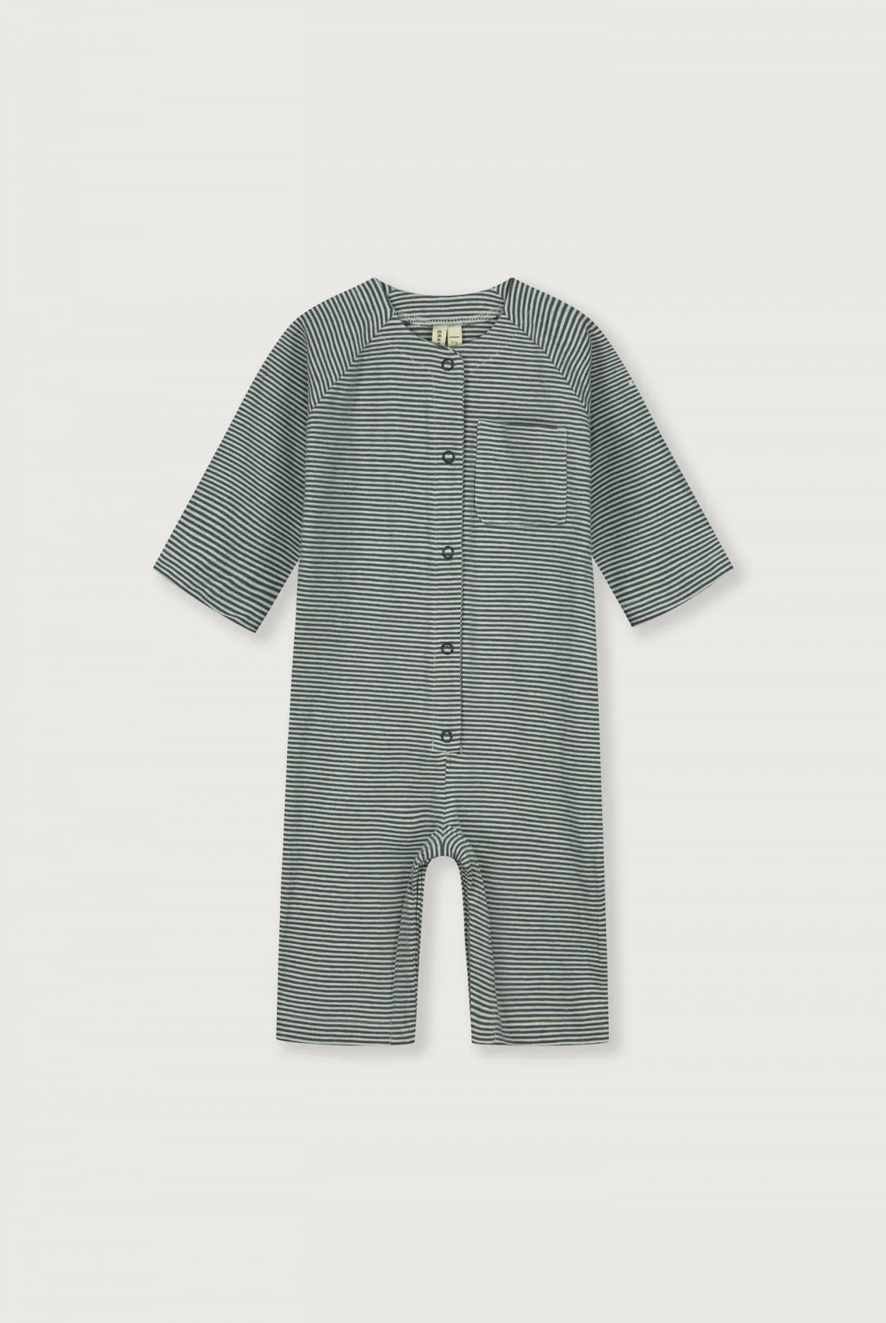 Baby Overall | Blue Grey - Cream