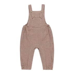 Baby Overall - Plum Gingham