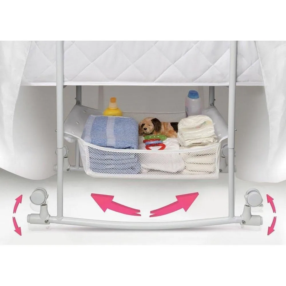 Badger Basket Wishes Oval Baby Bassinet White