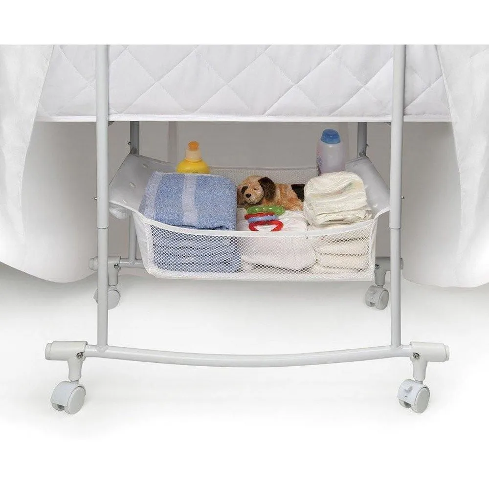 Badger Basket Wishes Oval Baby Bassinet White