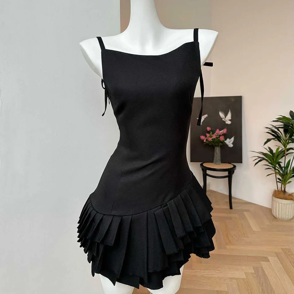 Balletcore Aesthetic Pleated Dress