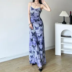 Black Fashion V-Neck Long Sleeve Casual Slim Streetwear Maxi Autumn Dress