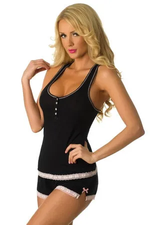 Black Sweetness Short PJ Set