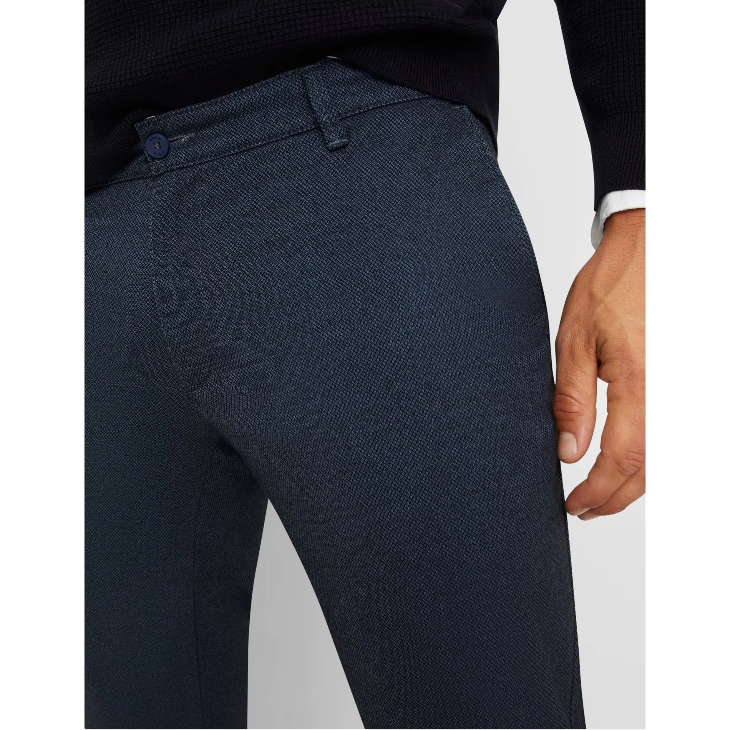 Brax Woo.Look Flat-front Chinos Modern Fit 85-1828 Fabio Midnight