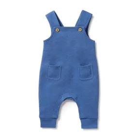 Brilliant Blue Organic Waffle Overall