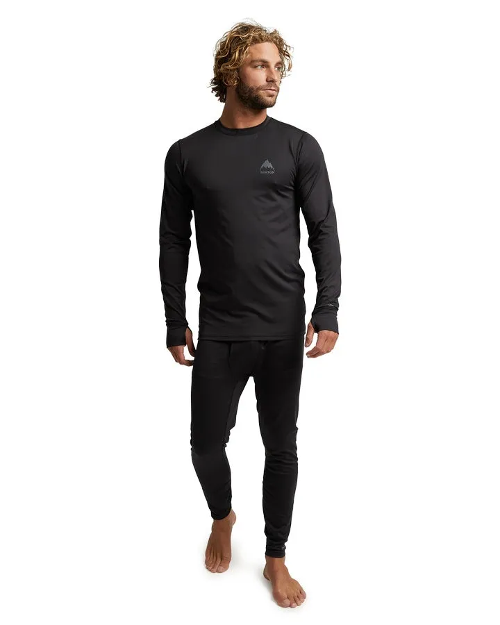 Burton Men's Lightweight X Base Layer Crewneck - True Black