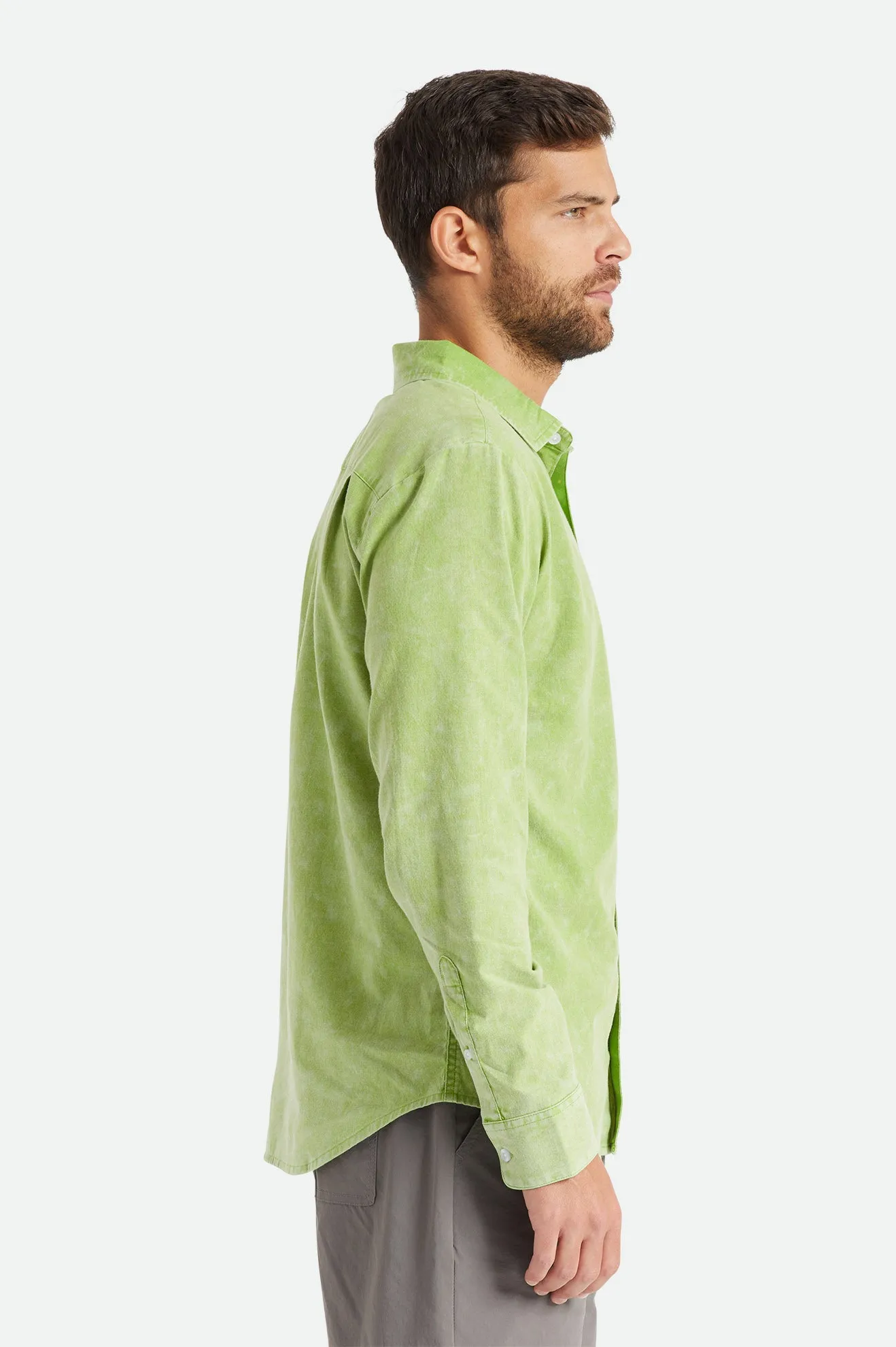 Charter Oxford L/S Woven - Sun Green Sun Wash