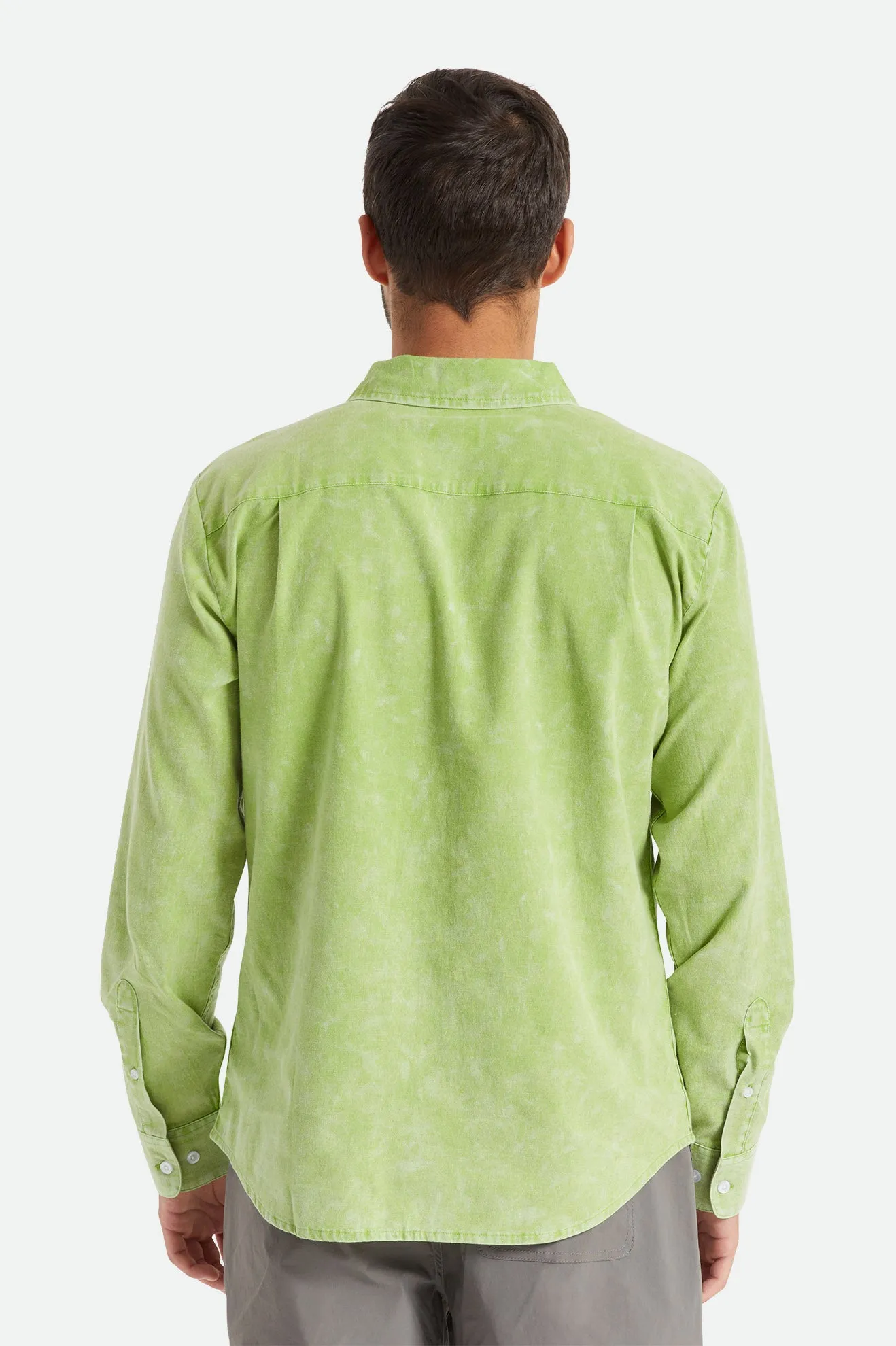 Charter Oxford L/S Woven - Sun Green Sun Wash