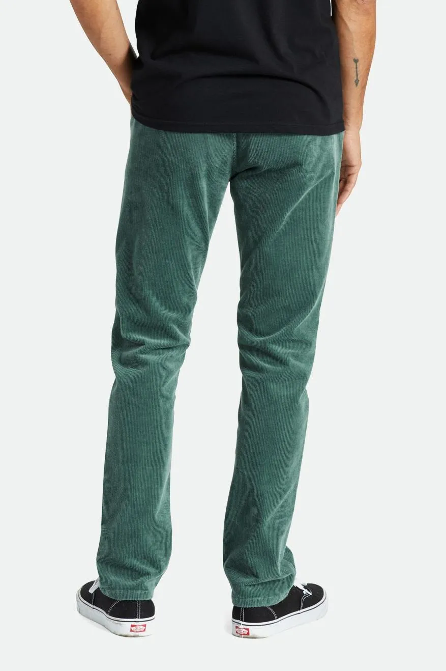 Choice Chino Regular Pant - Dark Forest Cord