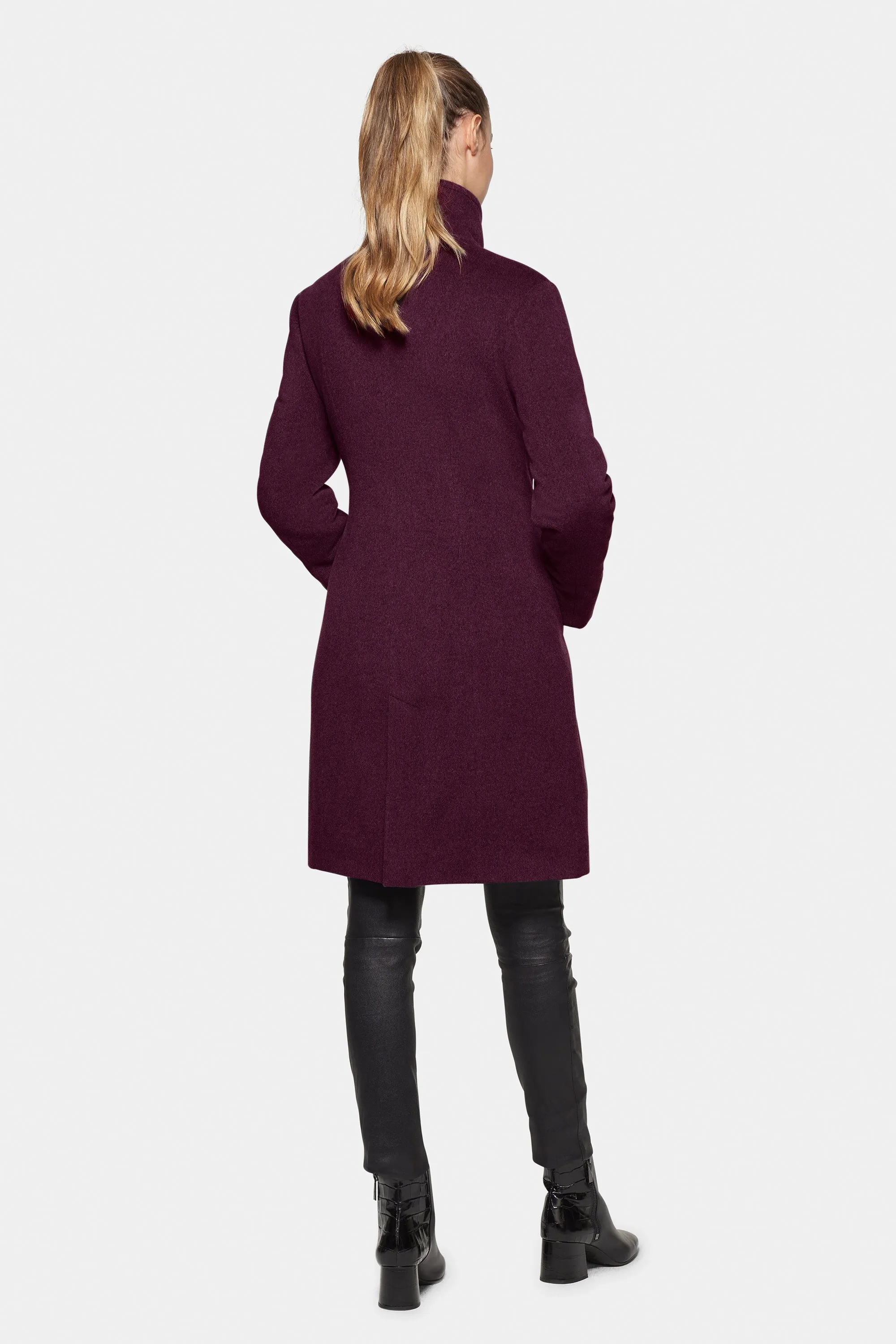 City Coat, Burgundy