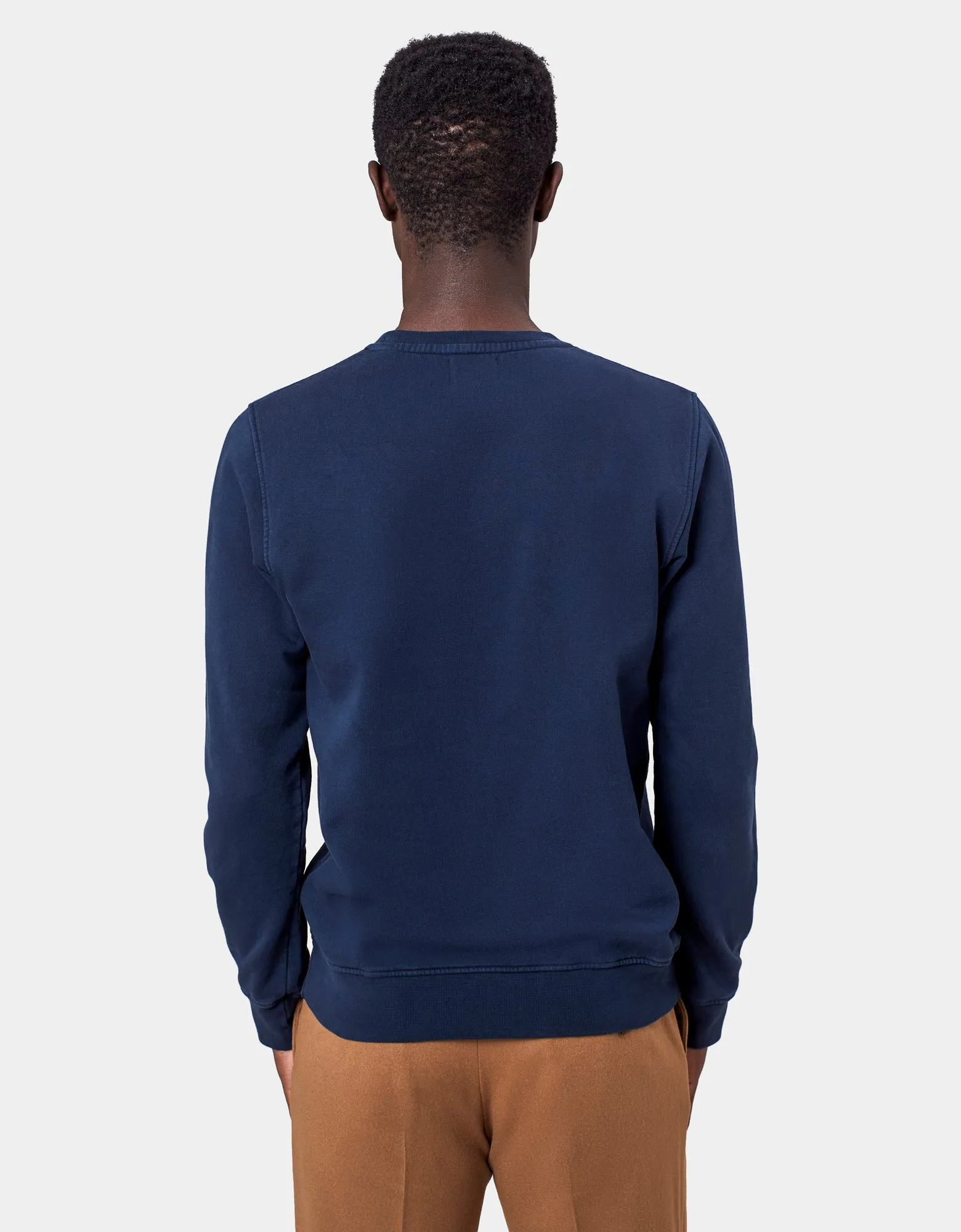 Classic Organic Crew - Stone Blue