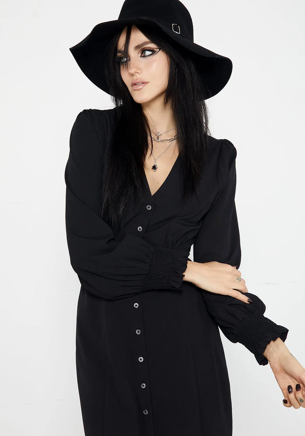 Cora Button Up Midaxi Dress