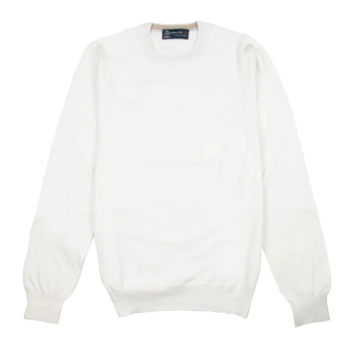 Cream Cashmere & Cotton Crewneck