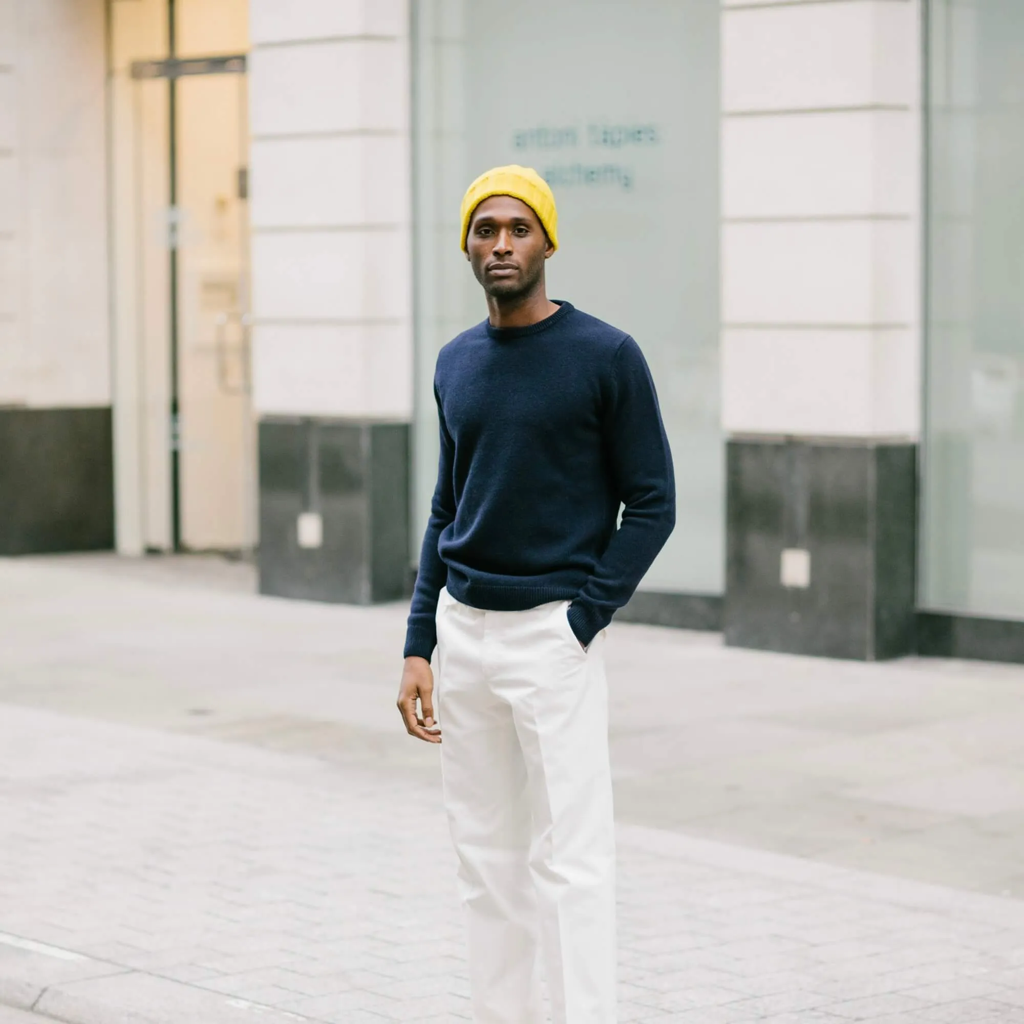 Crewneck Jumper in Navy