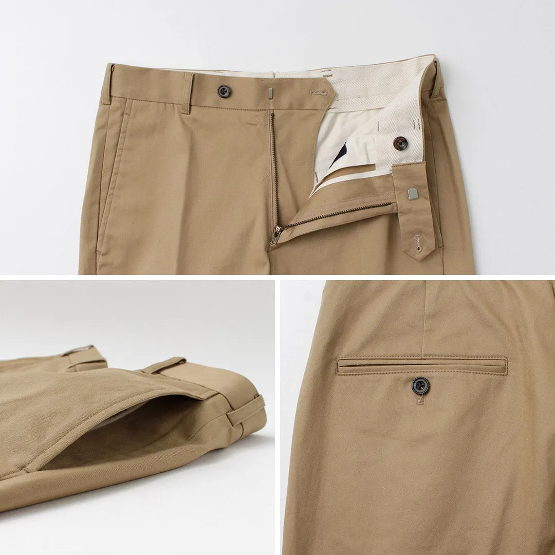 D.C.WHITE / High-density Chino Stretch Slim Tapered Pants