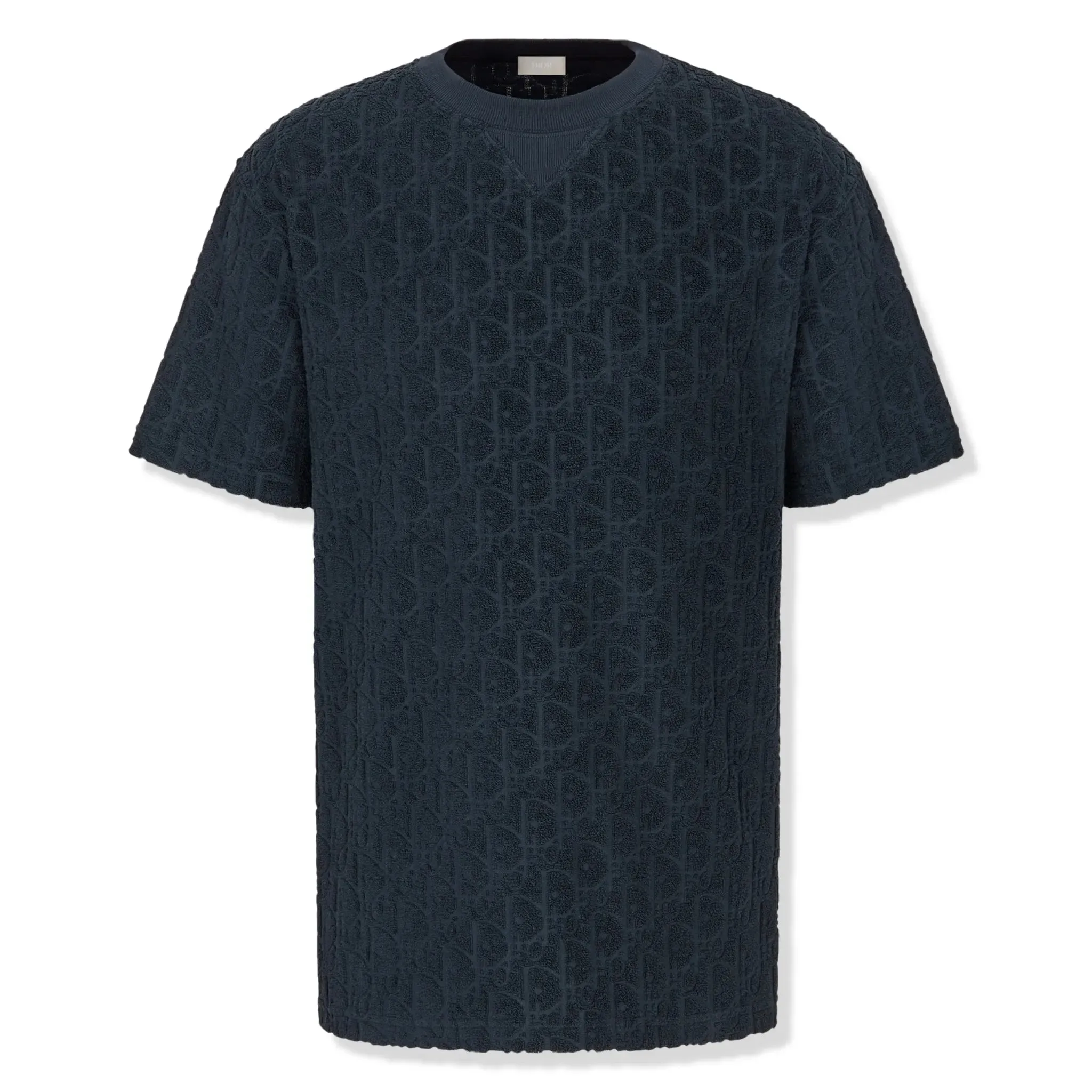 Dior Oblique Towelling Navy T Shirt