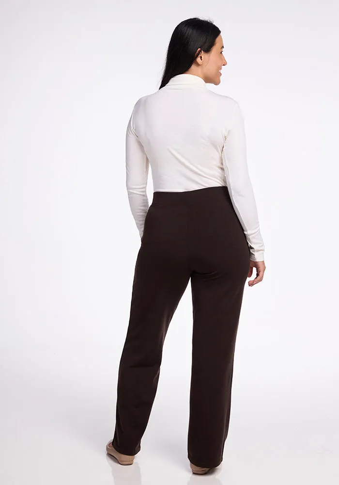 Ellie Wide Leg Pants - French Roast