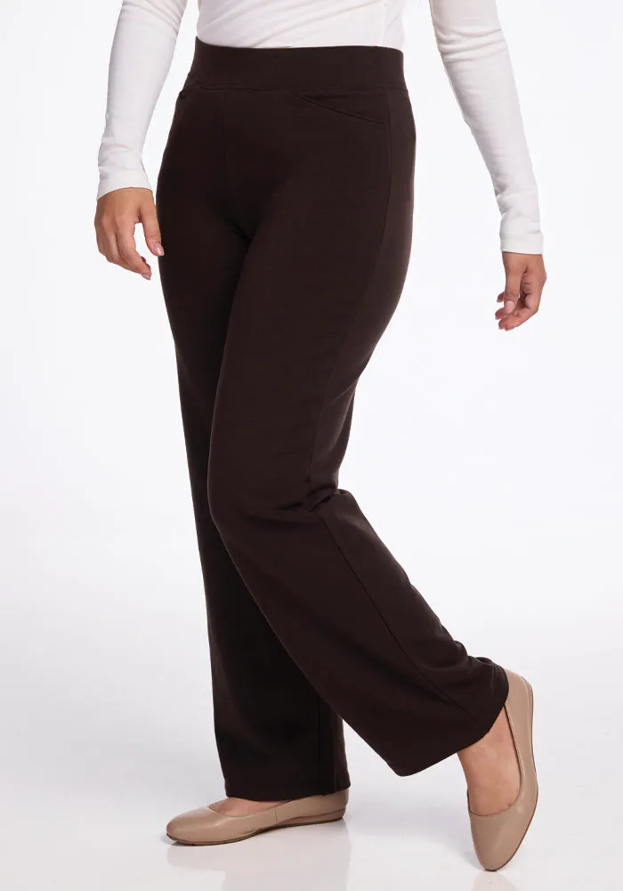 Ellie Wide Leg Pants - French Roast