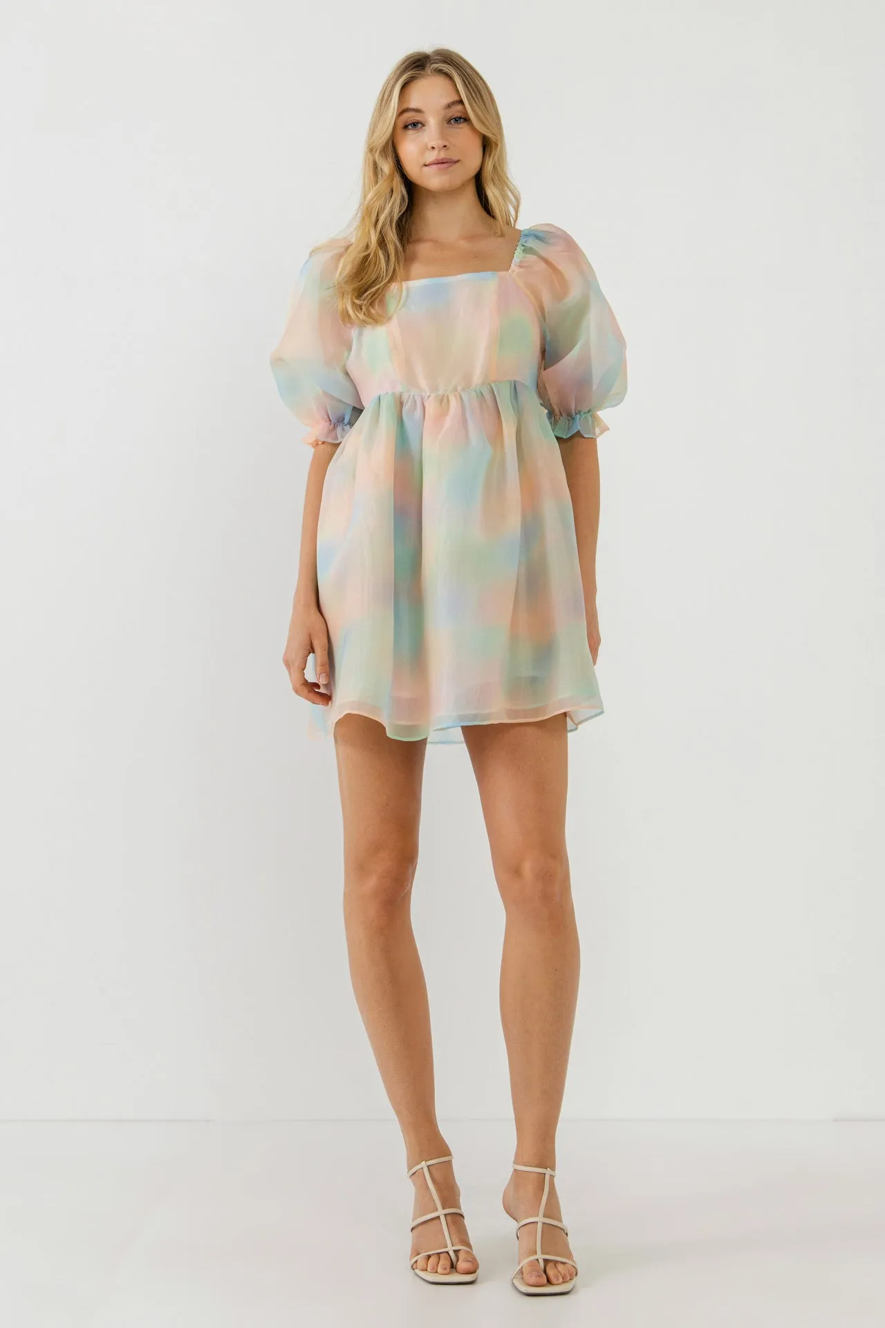 Endless Rose - Ombre Puff Mini Dress