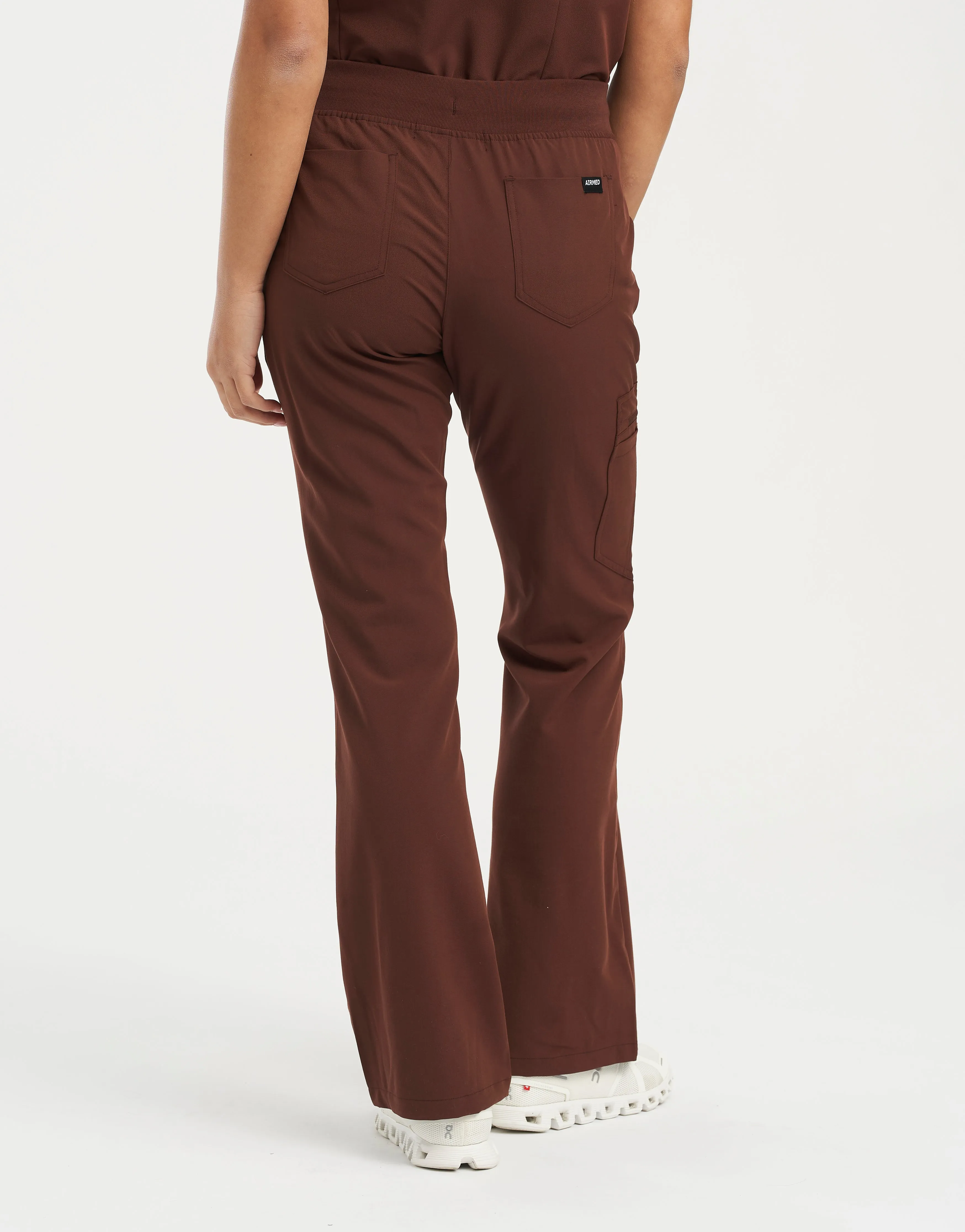 Essential Flare Scrub Pants - Cocoa