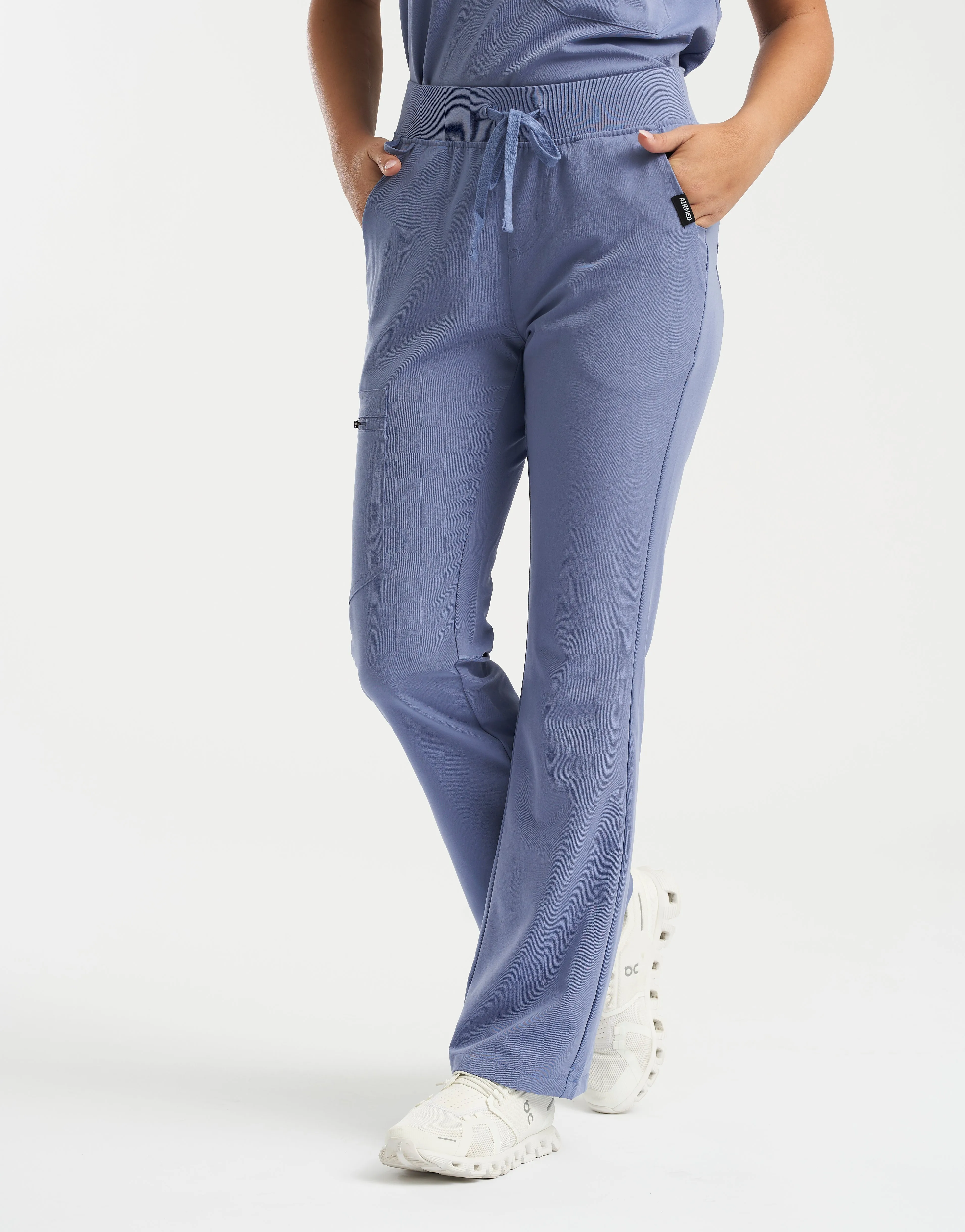 Essential Flare Scrub Pants - Nova Blue