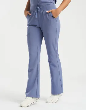 Essential Flare Scrub Pants - Nova Blue