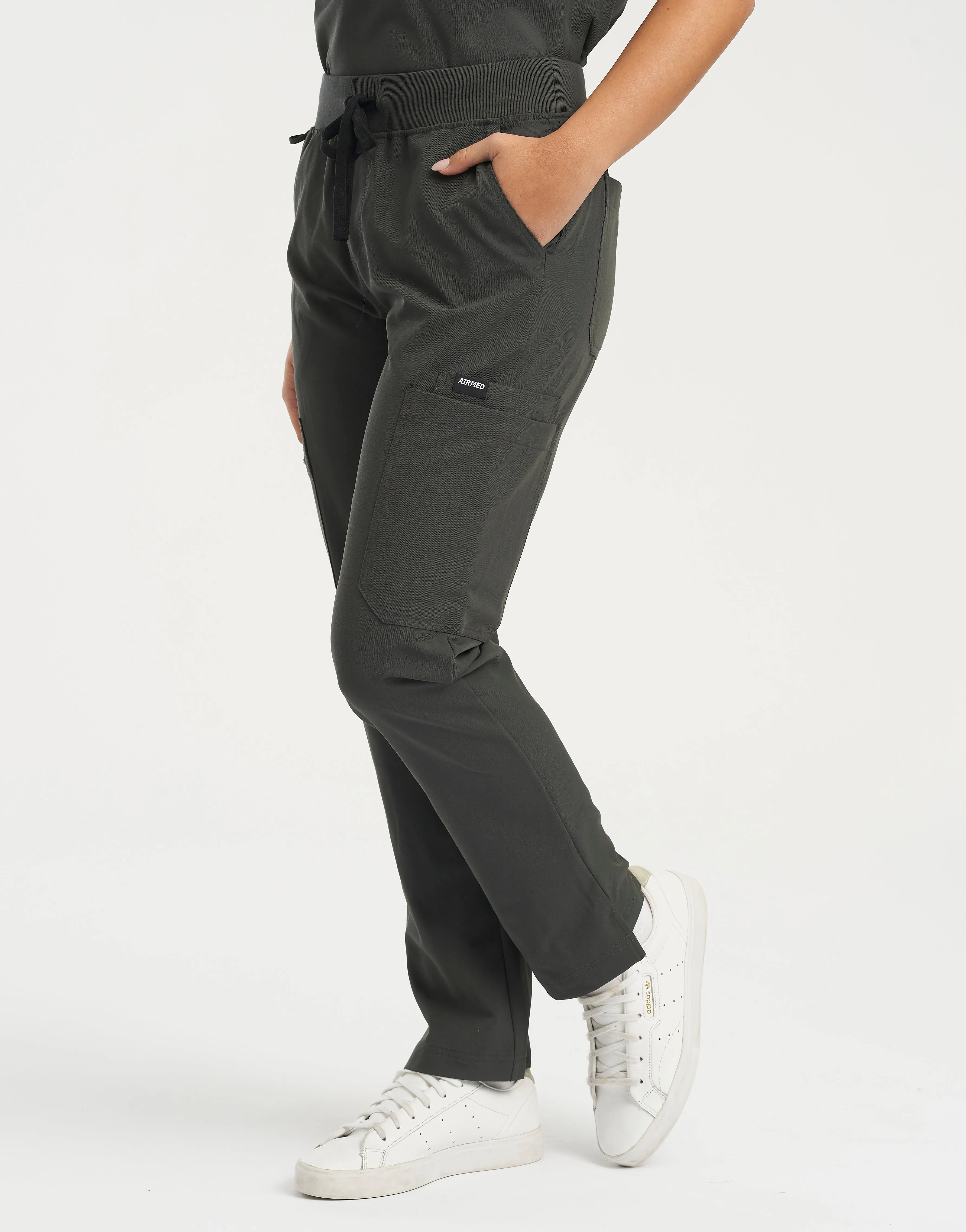 Essential Multi-Pocket Scrub Pants - Asphalt