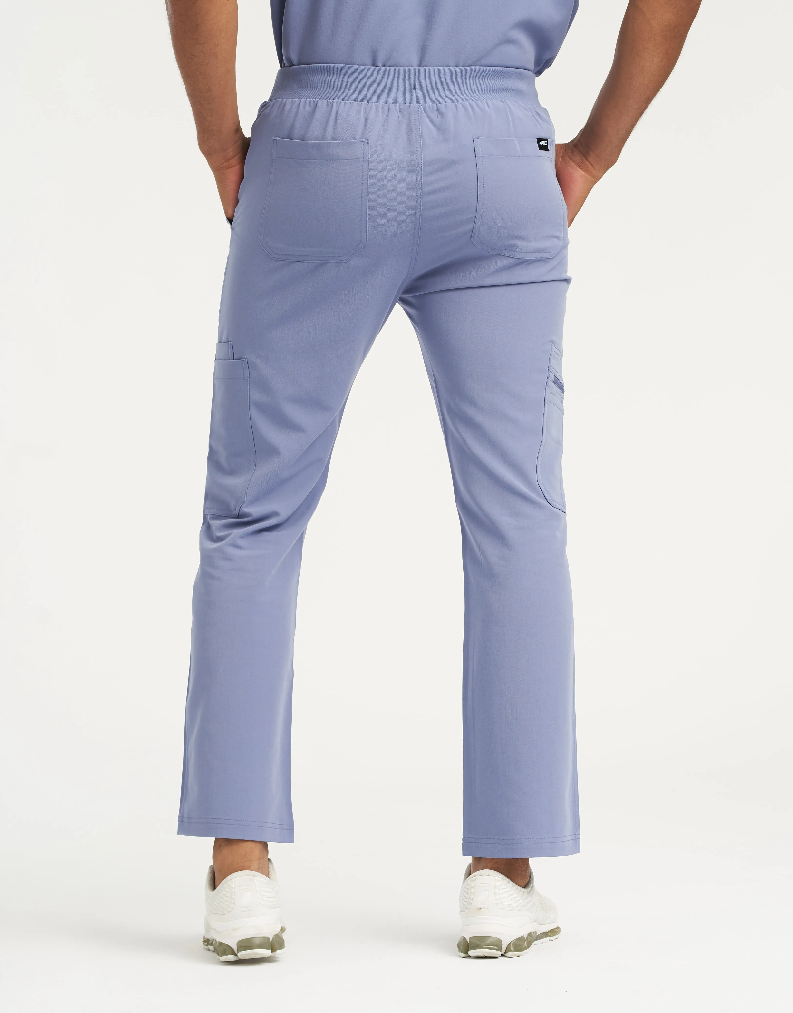 Essential Multi-Pocket Scrub Pants - Nova Blue