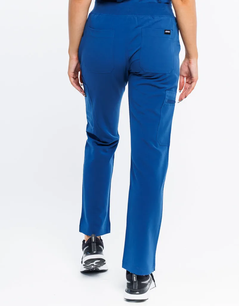 Essential Multi-Pocket Scrub Pants - Royal Blue