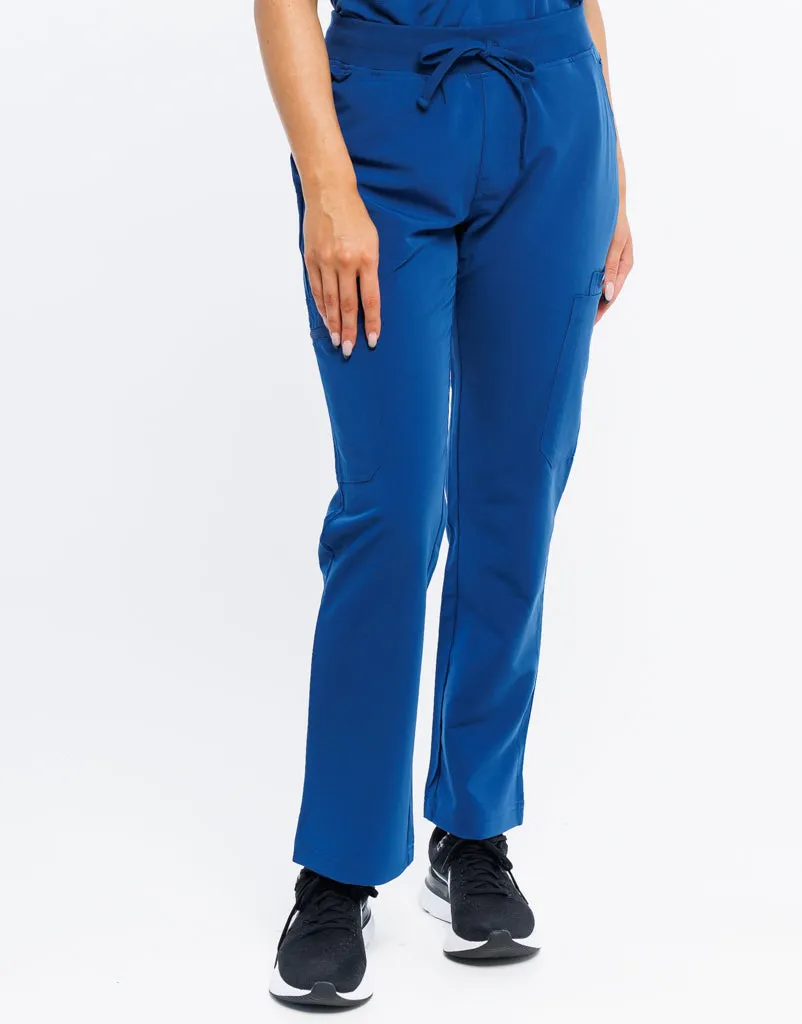 Essential Multi-Pocket Scrub Pants - Royal Blue