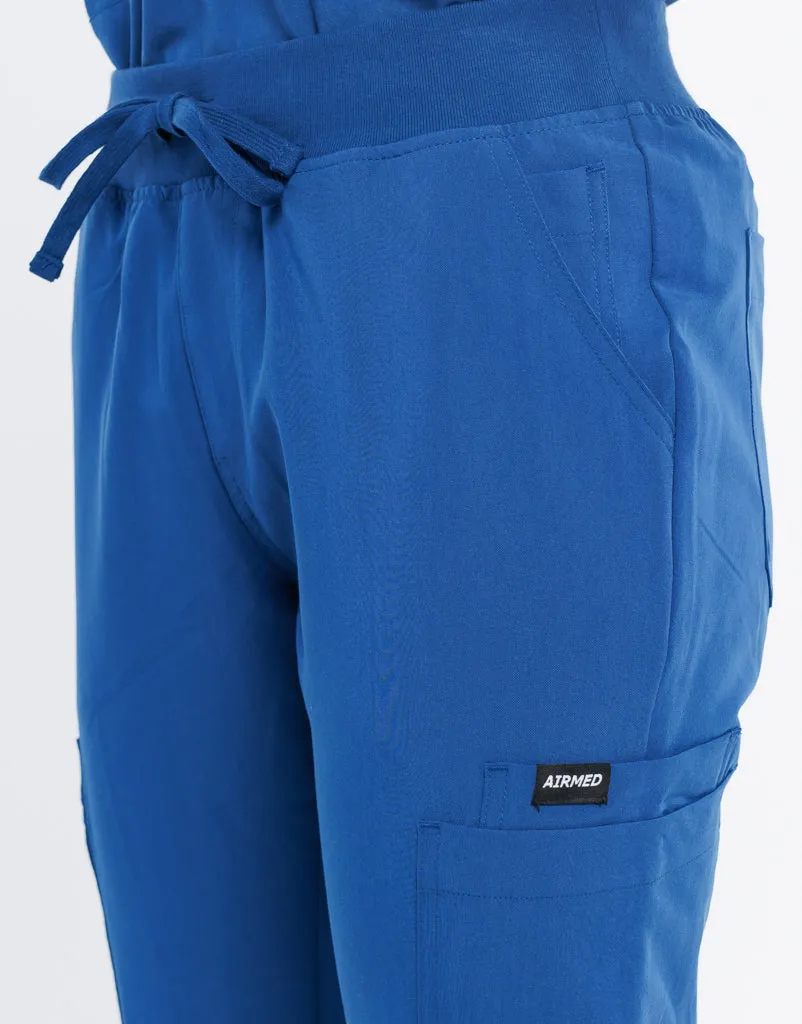 Essential Multi-Pocket Scrub Pants - Royal Blue