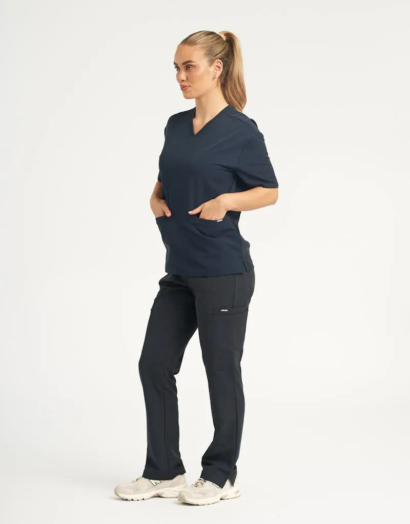 Essential Multi-Pocket Scrub Pants (Sample) - Midnight Navy