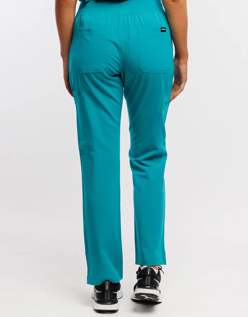 Essential Multi-Pocket Scrub Pants - Sydney Teal