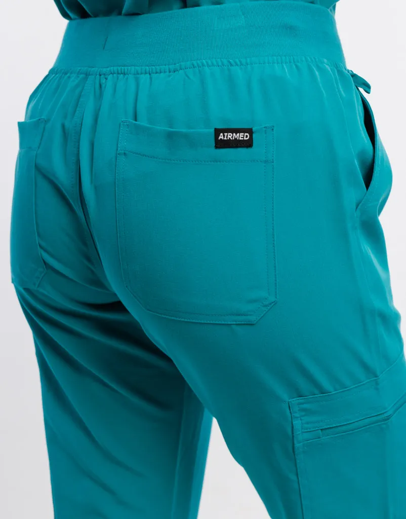 Essential Multi-Pocket Scrub Pants - Sydney Teal