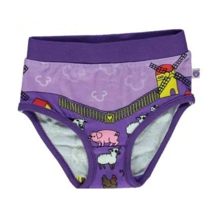 Farm Underwear - Purple Heart - 2 Left Size 7-8 & 9-10 years