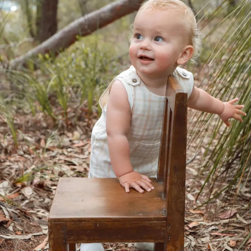 Fibre For Good Undyed Organic Cotton Sleeveless Overall