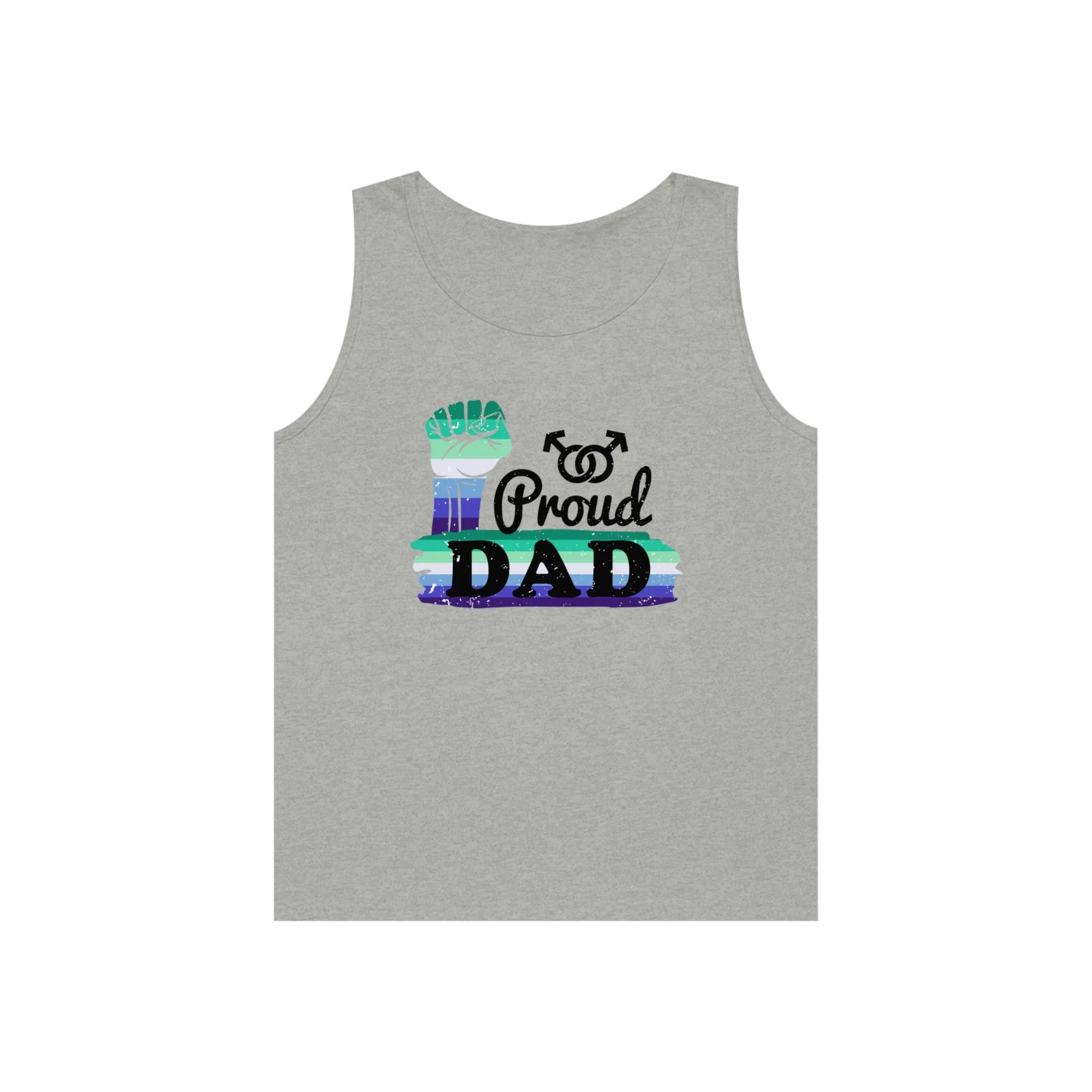 Gay Pride Tank Top Unisex Size - Proud Dad