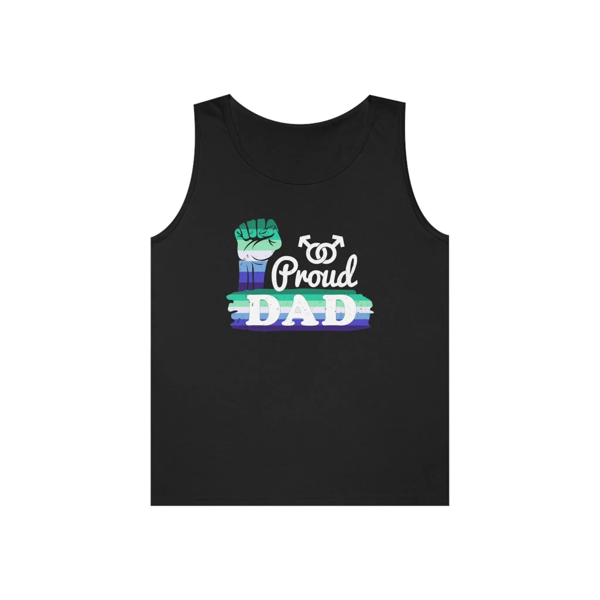 Gay Pride Tank Top Unisex Size - Proud Dad