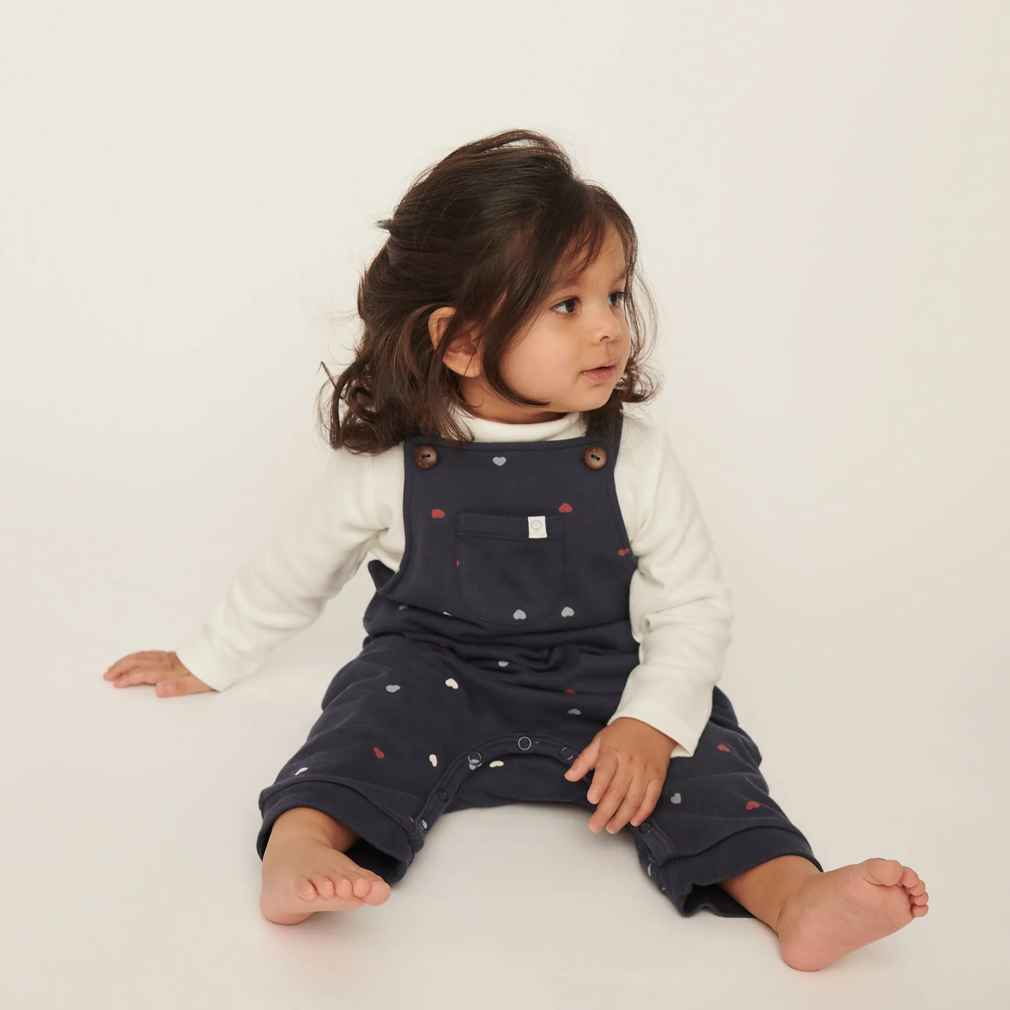 Hearts Overall Dungarees & Bodysuit