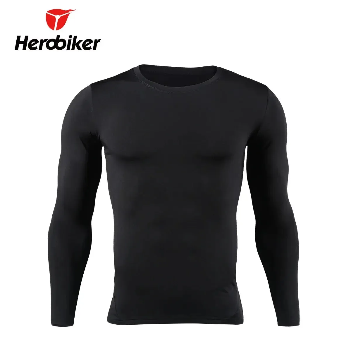 HEROBIKER Motorcycle Thermal Underwear Set Men's Motorcycle Skiing Winter Warm Base Layers Tight Long Johns Tops & Pants Set