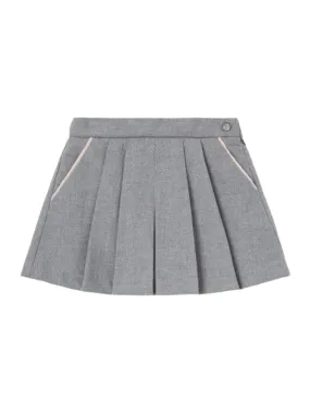 Il Gufo   Pleated viscose blend mini skirt 