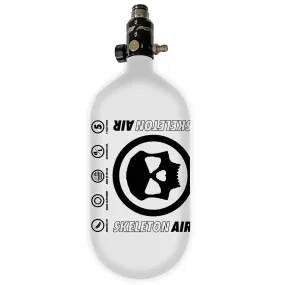 Infamous Skeleton Air Hyperlight Tank - 80/45 - White / Black - Black Regulator